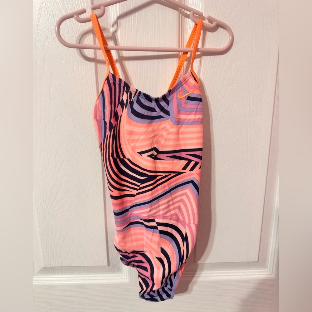 Nike Pink and Purple Swimsuit girls size XS